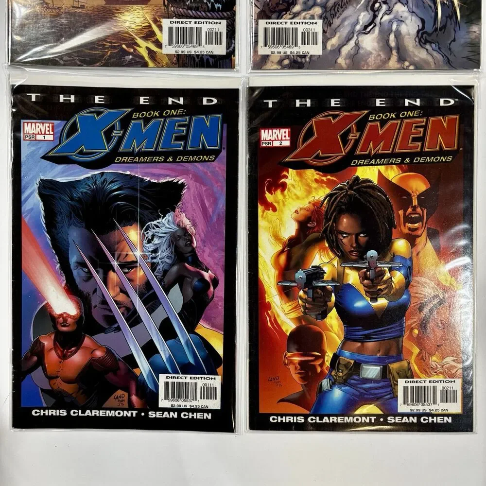 Marvel Comics The End X-Men Wolverine Book Lot X-Men #1, 2 Wolverine #2,3